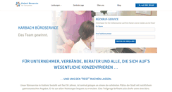 Desktop Screenshot of bueroservice-karbach.de