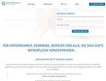 Tablet Screenshot of bueroservice-karbach.de